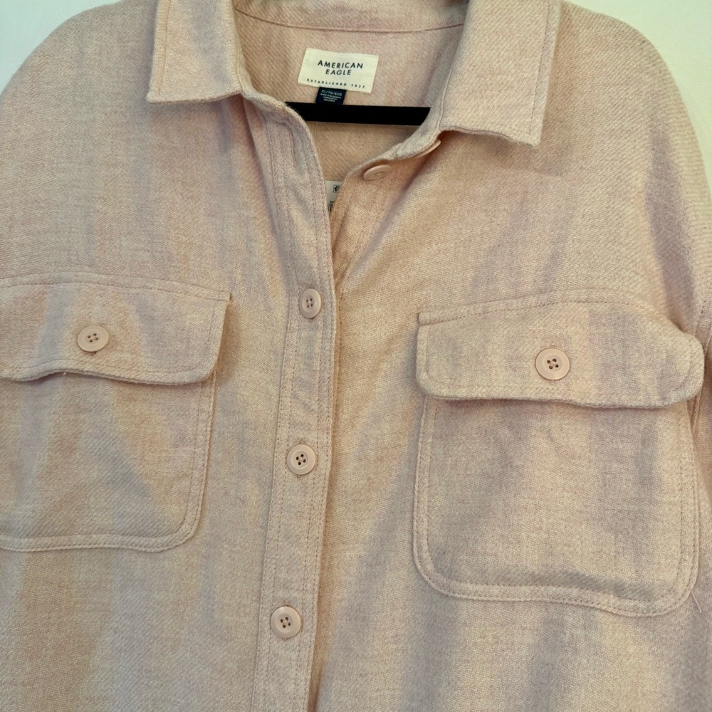 American Eagle Outfitters NWT Pink Button Down Shirt Jacket - XL - Picture 3 of 8